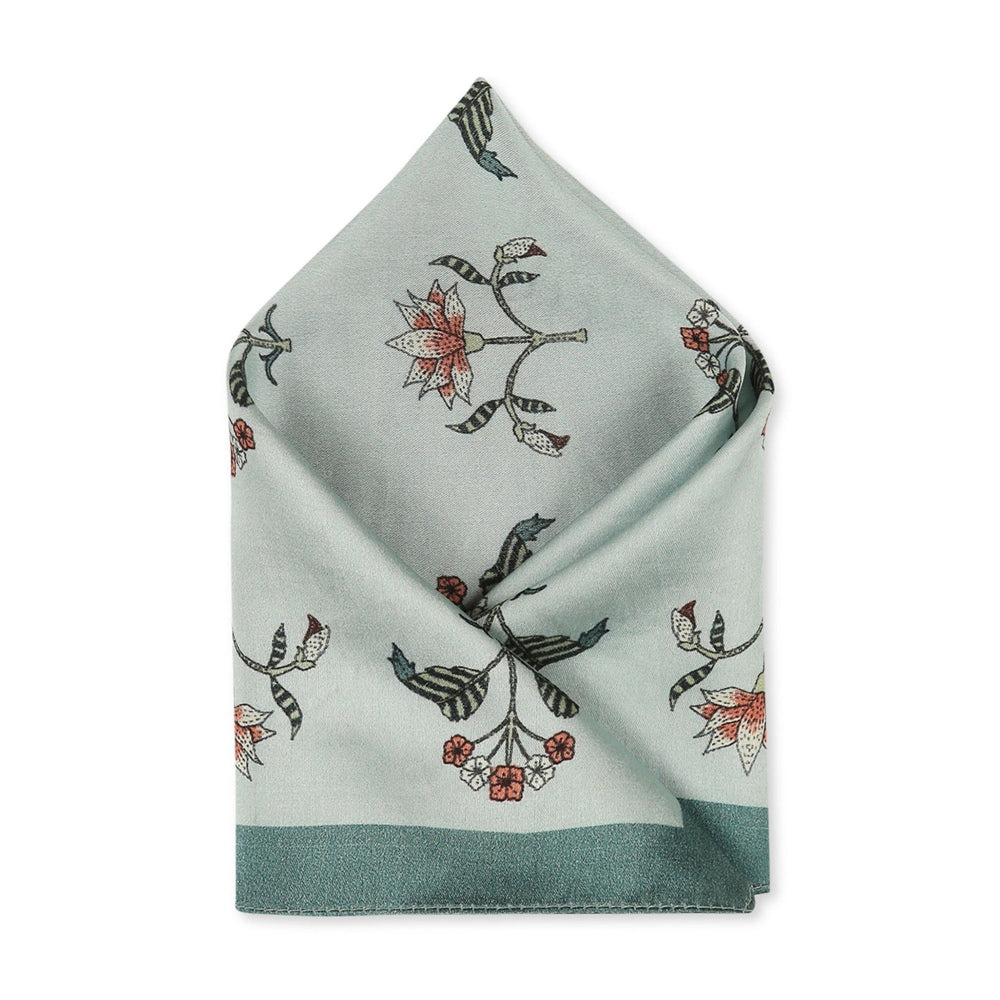 Soup by Sougat Paul Green Color Pocket Square