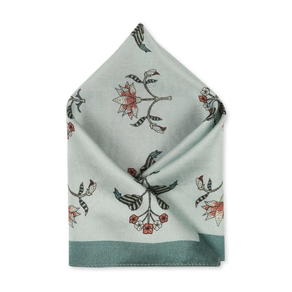 Soup by Sougat Paul Green Color Pocket Square