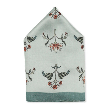 Soup by Sougat Paul Green Color Pocket Square