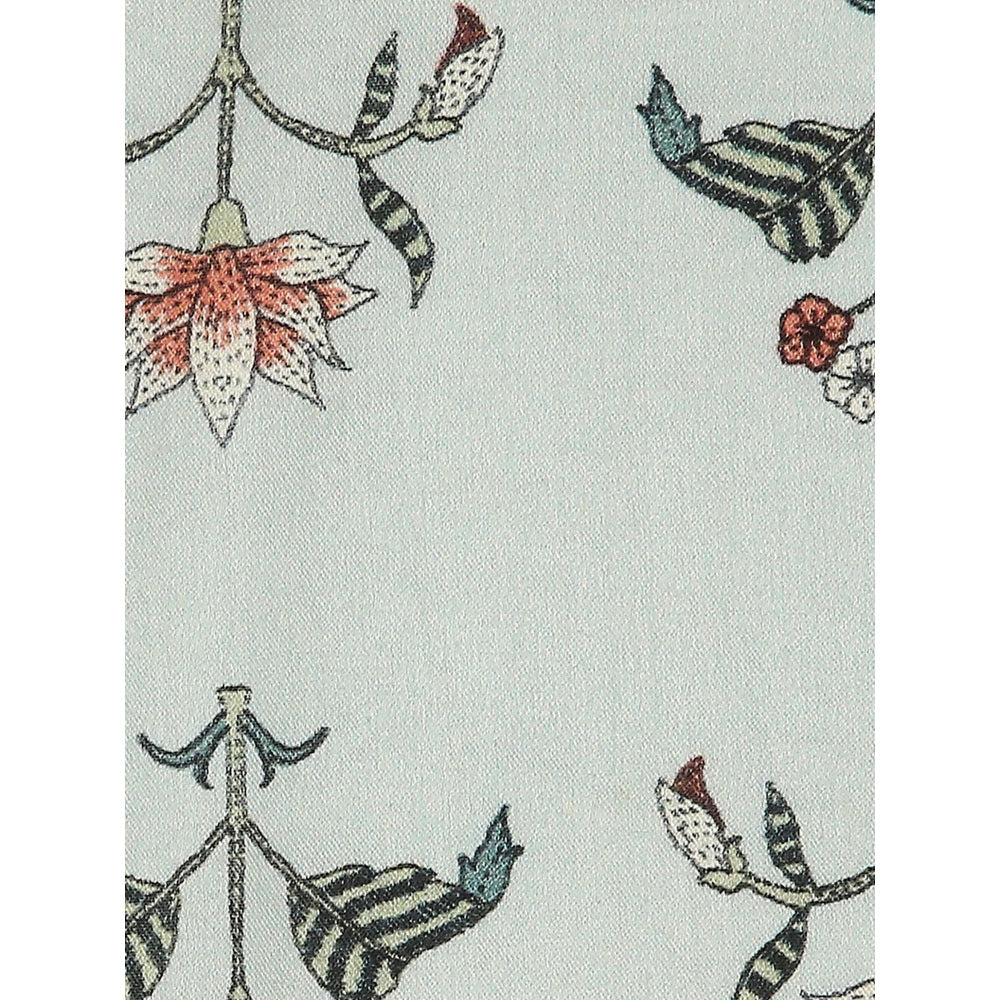 Soup by Sougat Paul Green Color Pocket Square