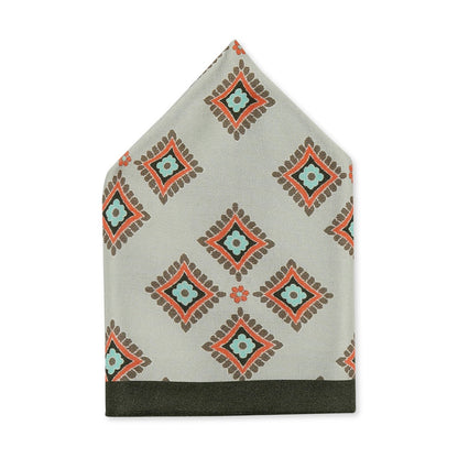 Soup by Sougat Paul Green Color Pocket Square