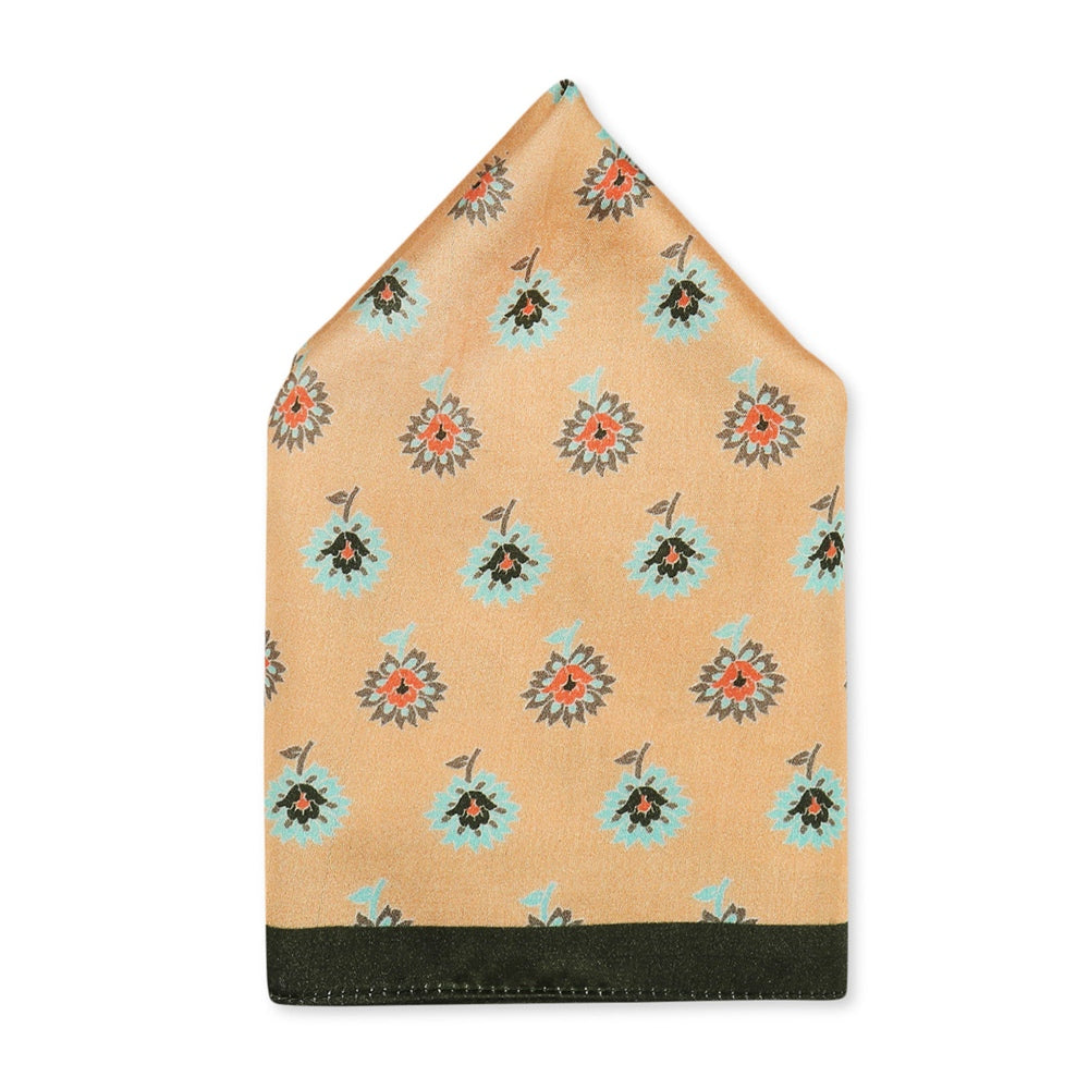 Soup by Sougat Paul Peach Color Pocket Square