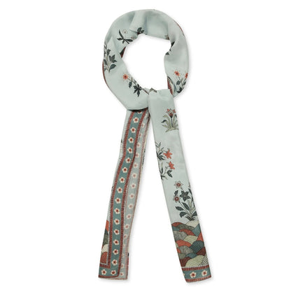 Soup by Sougat Paul Blue Color Printed Scarf