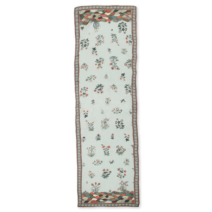 Soup by Sougat Paul Blue Color Printed Scarf