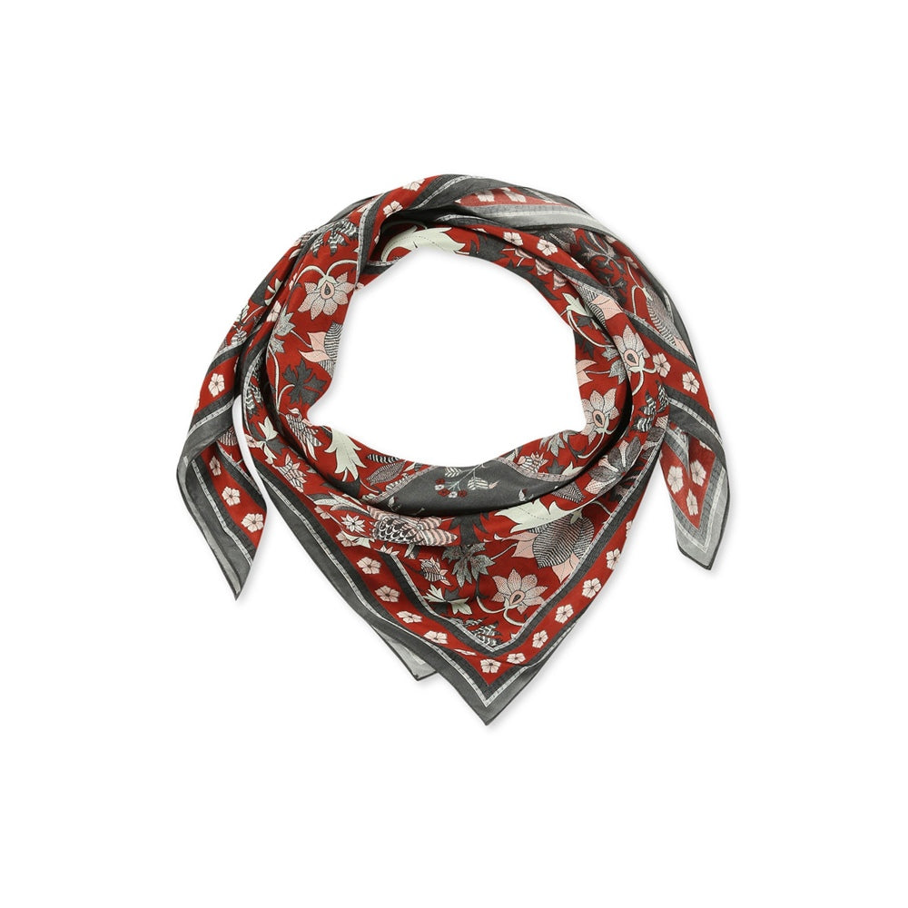 Soup by Sougat Paul Red Color Printed Stole