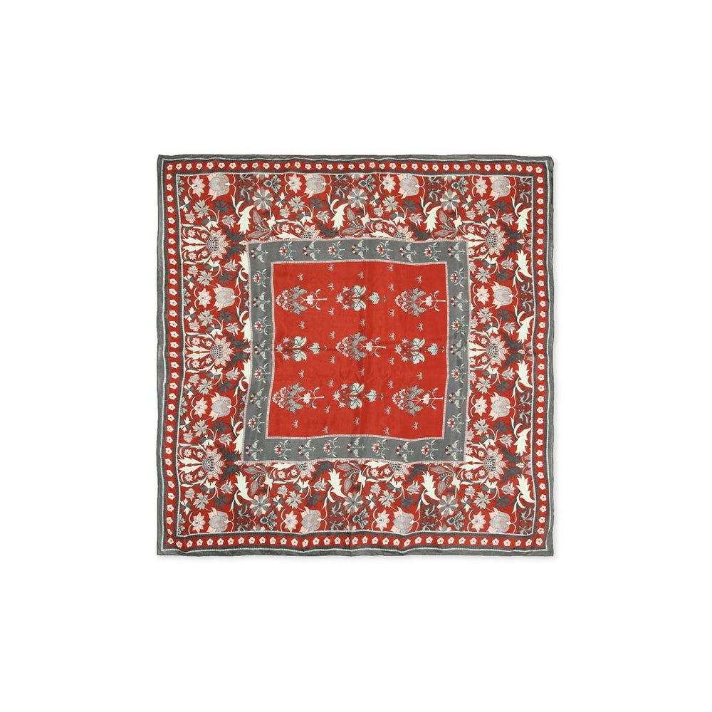 Soup by Sougat Paul Red Color Printed Stole