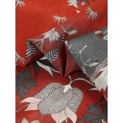 Soup by Sougat Paul Red Color Printed Stole