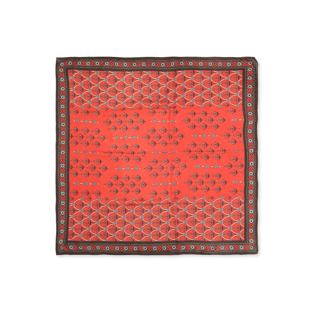 Soup by Sougat Paul Red Color Printed Stole