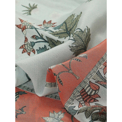 Soup by Sougat Paul Powered Bued Color Printed Stole