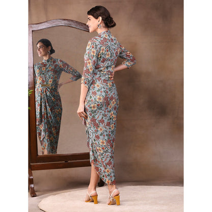 Soup by Sougat Paul Printed Drape Dress