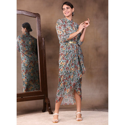 Soup by Sougat Paul Printed Drape Dress