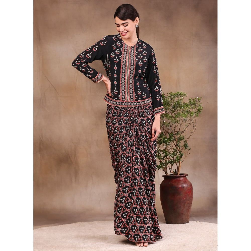 Soup by Sougat Paul Printed Drape Skirt (Set of 2)