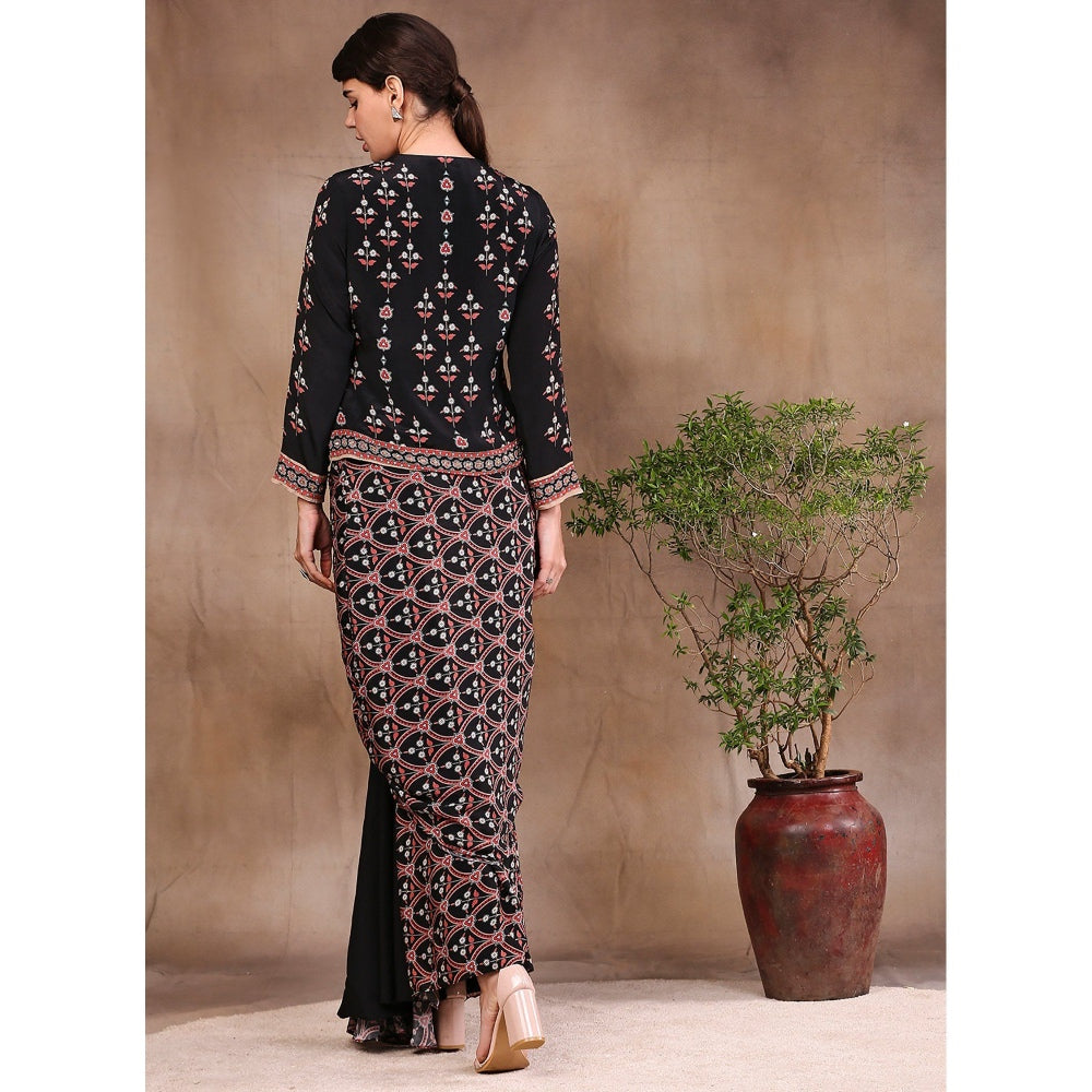 Soup by Sougat Paul Printed Drape Skirt (Set of 2)