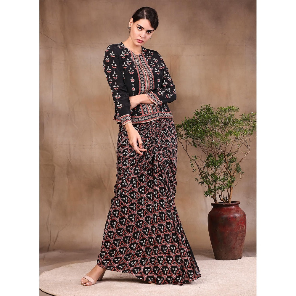 Soup by Sougat Paul Printed Drape Skirt (Set of 2)