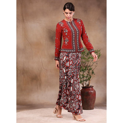 Soup by Sougat Paul Printed Drape Skirt (Set of 2)