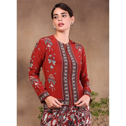 Soup by Sougat Paul Printed Drape Skirt (Set of 2)