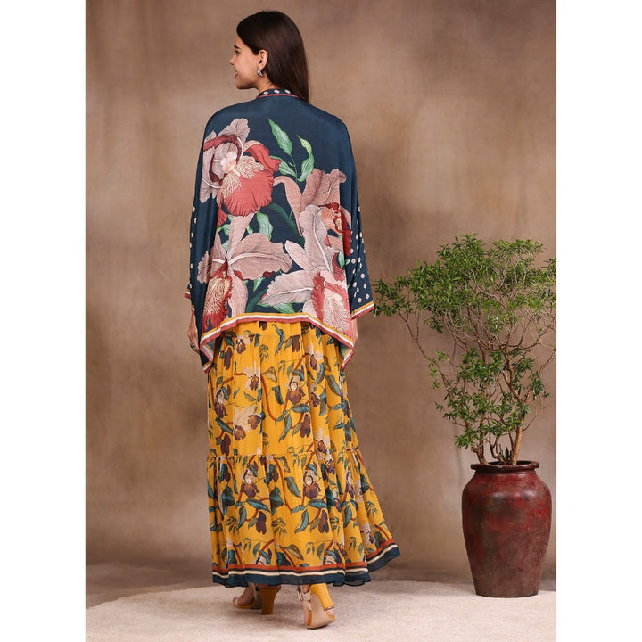 Soup by Sougat Paul Printed Dress with Jacket (Set of 2)