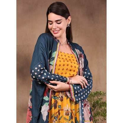 Soup by Sougat Paul Printed Dress with Jacket (Set of 2)