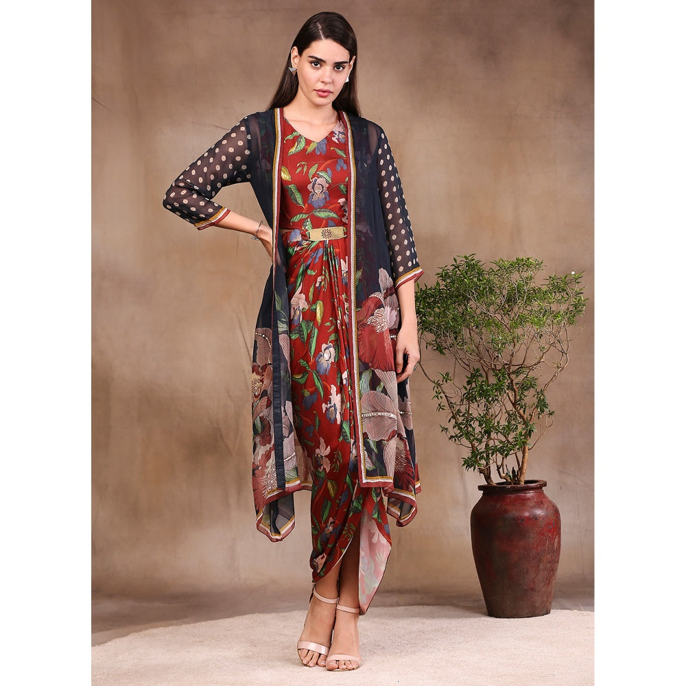 Soup by Sougat Paul Printed Dress (Set of 2)