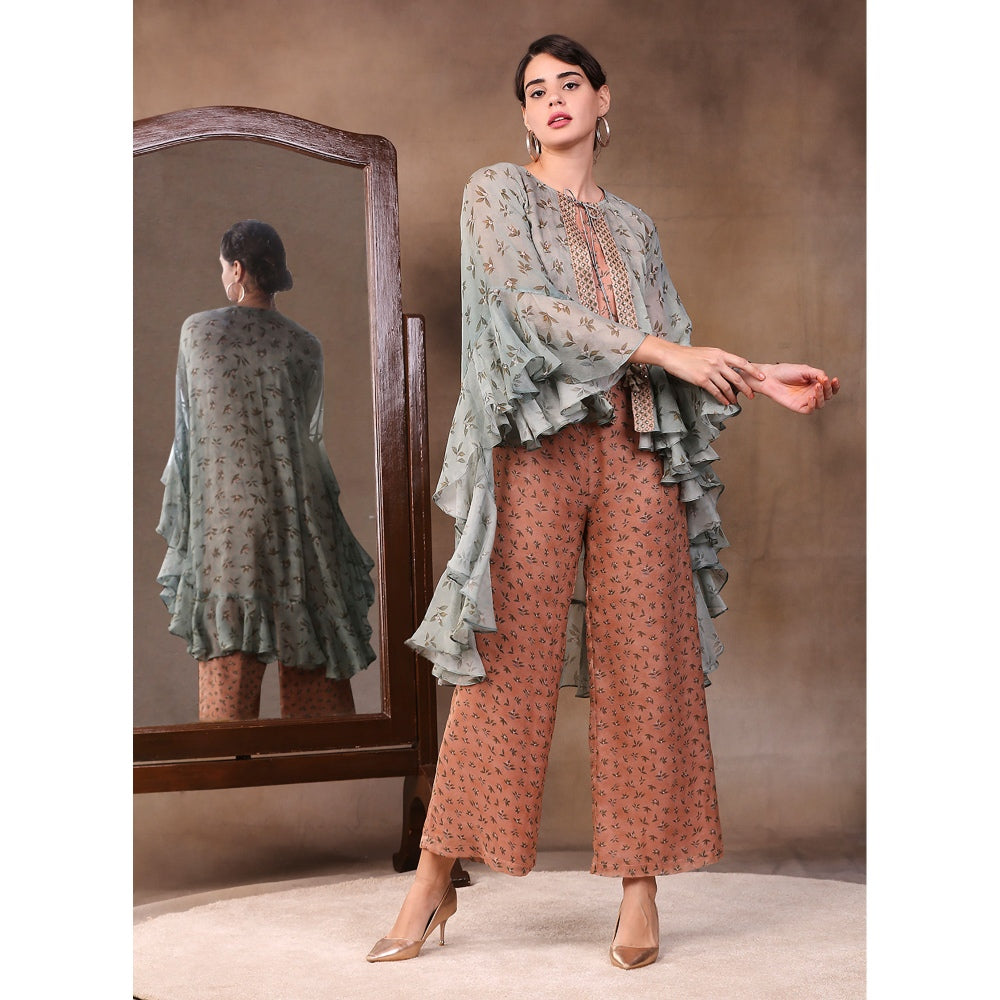 Soup by Sougat Paul Printed Jumpsuit (Set of 2)