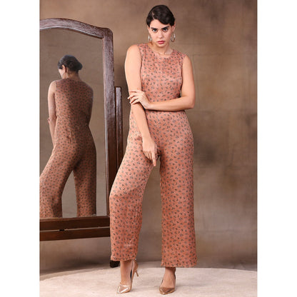 Soup by Sougat Paul Printed Jumpsuit (Set of 2)