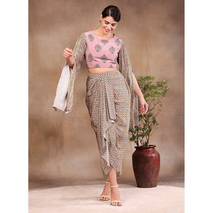 Soup by Sougat Paul Printed Drape Skirt (Set of 2)