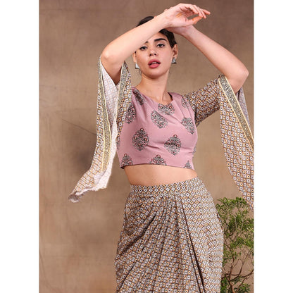 Soup by Sougat Paul Printed Drape Skirt (Set of 2)