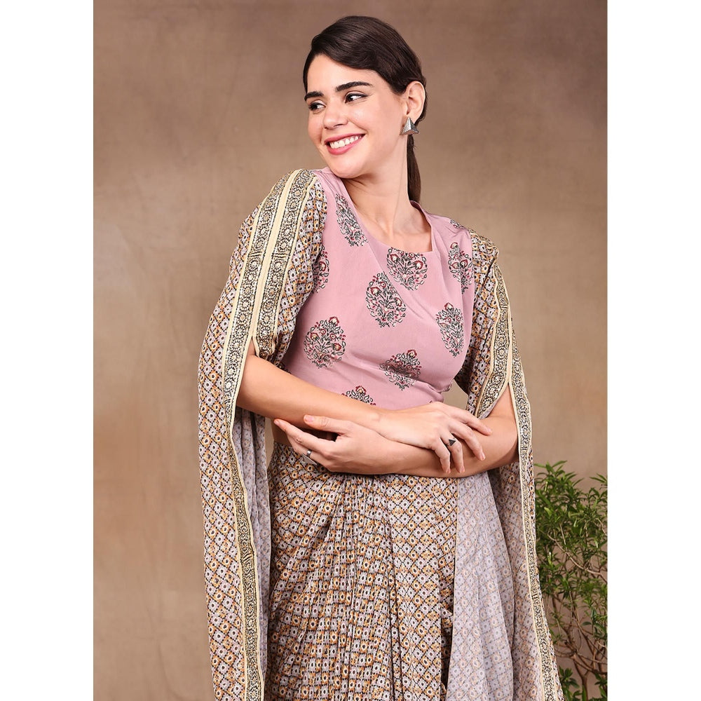 Soup by Sougat Paul Printed Drape Skirt (Set of 2)