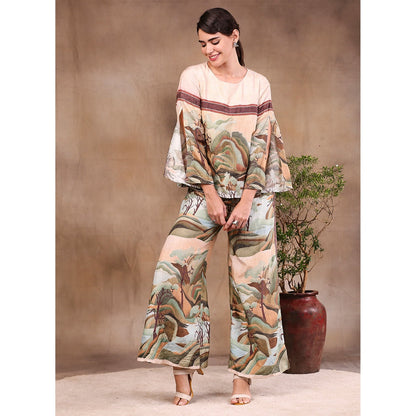 Soup by Sougat Paul Printed Pant (Set of 2)