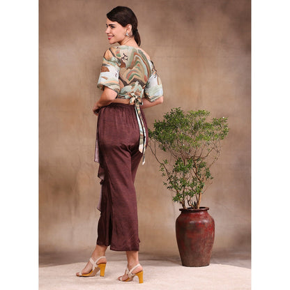 Soup by Sougat Paul Printed Drape Pant (Set of 2)