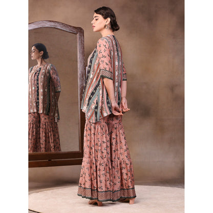 Soup by Sougat Paul Printed Jumpsuit (Set of 2)