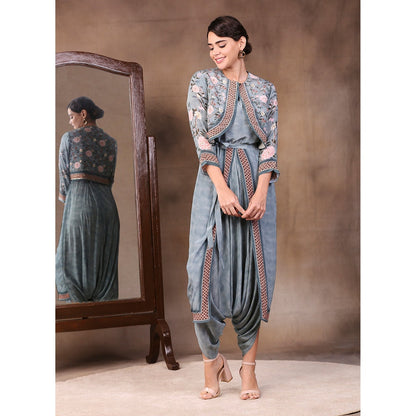 Soup by Sougat Paul Printed Jumpsuit (Set of 2)