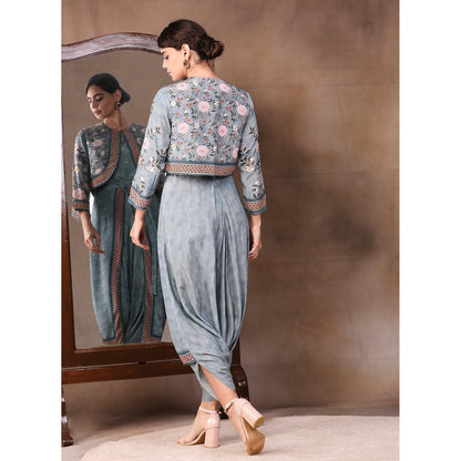 Soup by Sougat Paul Printed Jumpsuit (Set of 2)