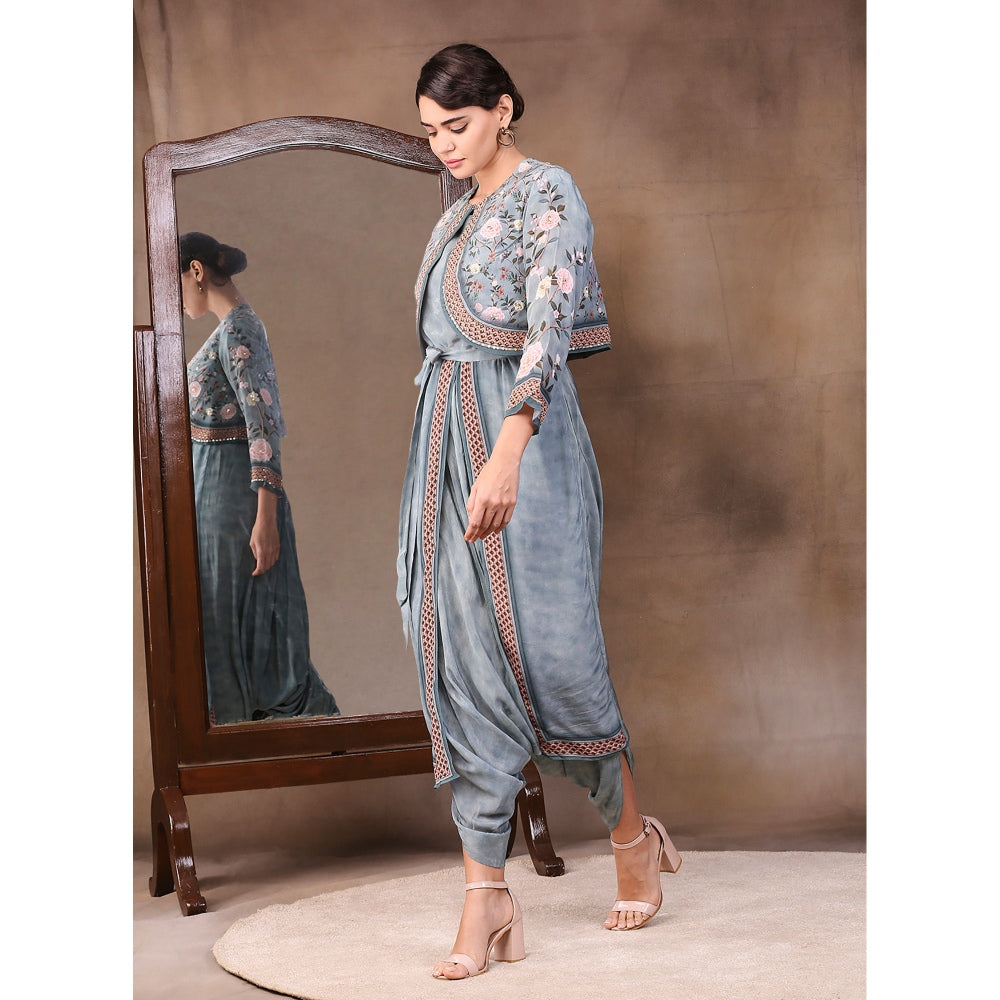 Soup by Sougat Paul Printed Jumpsuit (Set of 2)