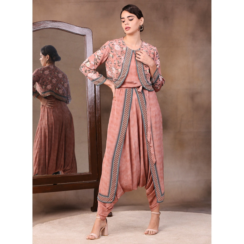 Soup by Sougat Paul Printed Jumpsuit (Set of 2)