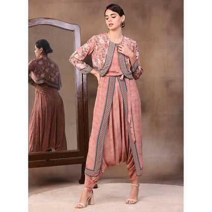 Soup by Sougat Paul Printed Jumpsuit (Set of 2)