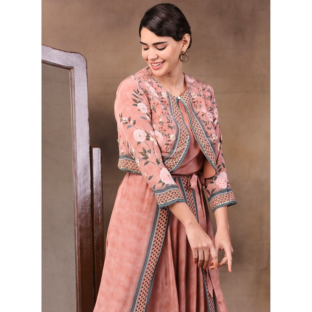 Soup by Sougat Paul Printed Jumpsuit (Set of 2)