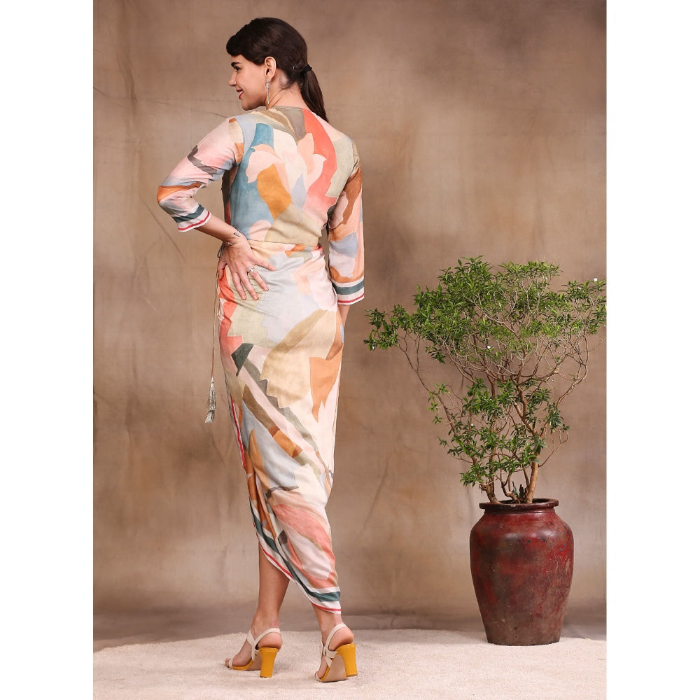 Soup by Sougat Paul Printed Overlap Dress