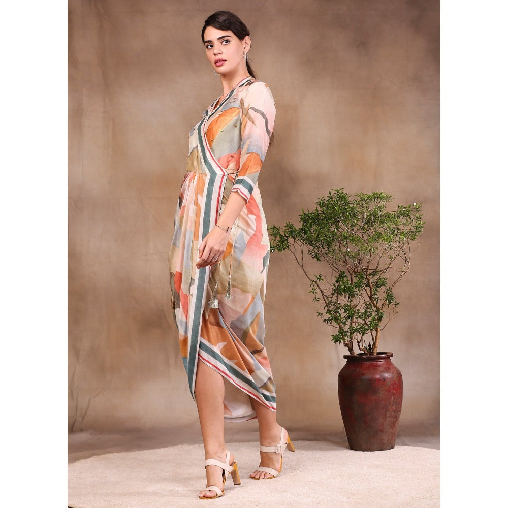 Soup by Sougat Paul Printed Overlap Dress