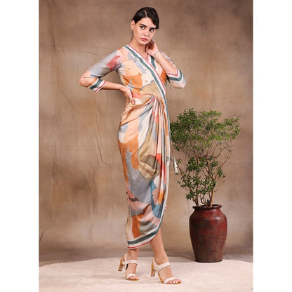 Soup by Sougat Paul Printed Overlap Dress