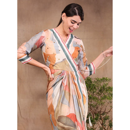 Soup by Sougat Paul Printed Overlap Dress