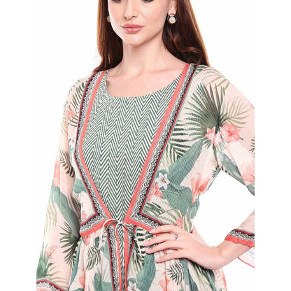 Soup by Sougat Paul Green Jacket Jumpsuit - Customisable (Set of 2)