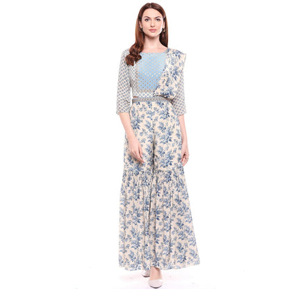 Soup by Sougat Paul Multi-Color Floral Dress - Customisable (Set of 2)