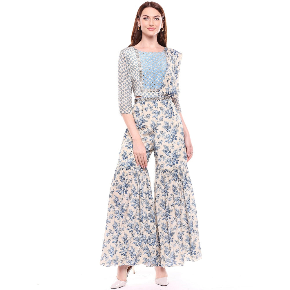 Soup by Sougat Paul Multi-Color Floral Dress - Customisable (Set of 2)