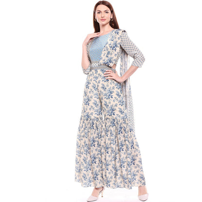 Soup by Sougat Paul Multi-Color Floral Dress - Customisable (Set of 2)