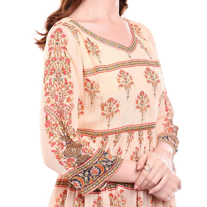 Soup by Sougat Paul Peach Kurta With Palazzo - Customisable (Set of 2)