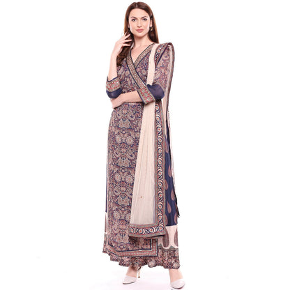 Soup by Sougat Paul Multi-Color Kurta With Palazzo & Dupatta (Set of 3)