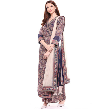 Soup by Sougat Paul Multi-Color Kurta With Palazzo & Dupatta (Set of 3)