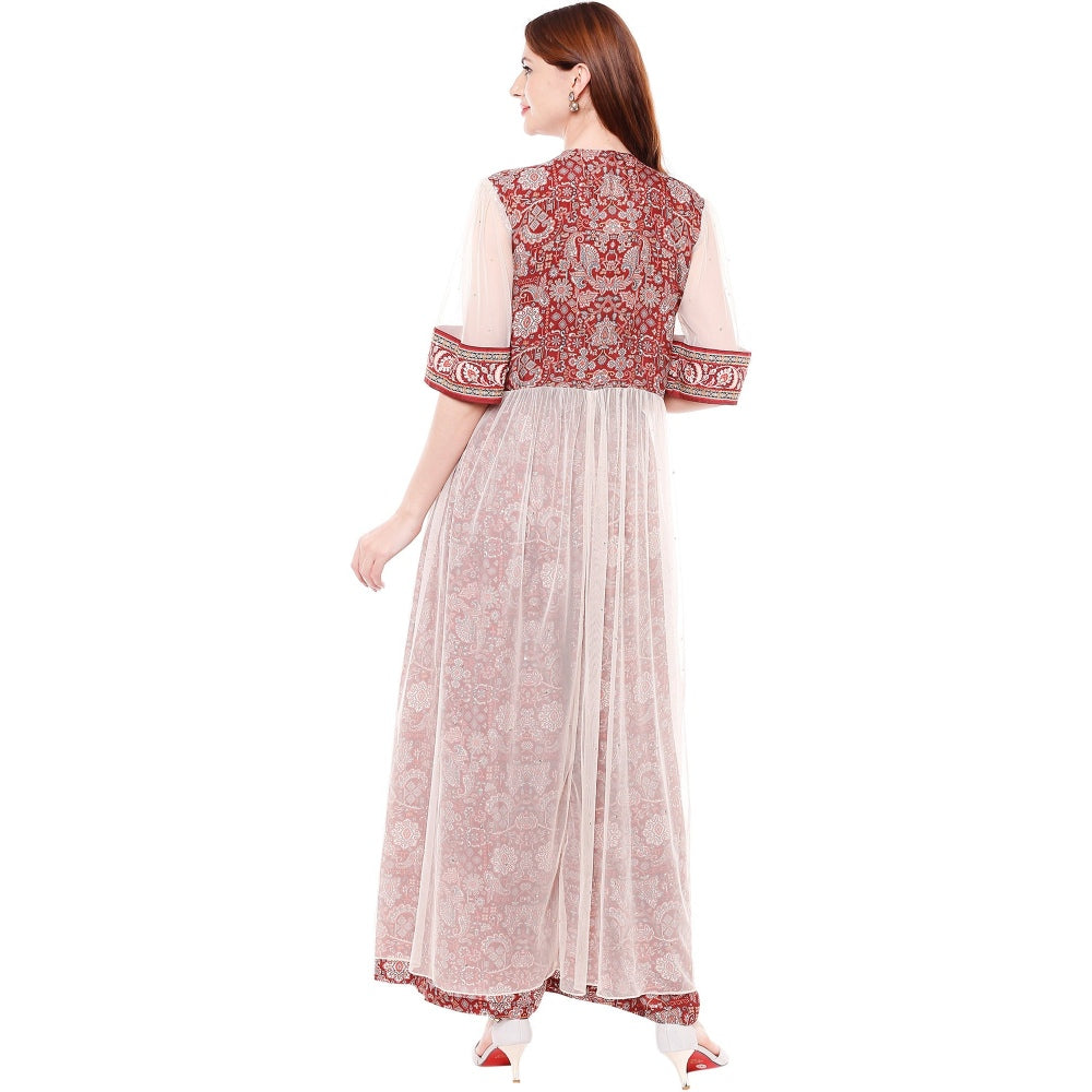 Soup by Sougat Paul Red Jacket Jumpsuit - Customisable (Set of 2)