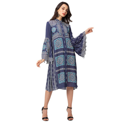 Soup by Sougat Paul Powder Blue Printed Dress